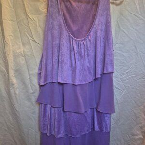 Fashion Bug Lavender Tiered Sleeveless Tunic